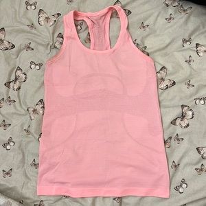 Pink lululemon tank top
